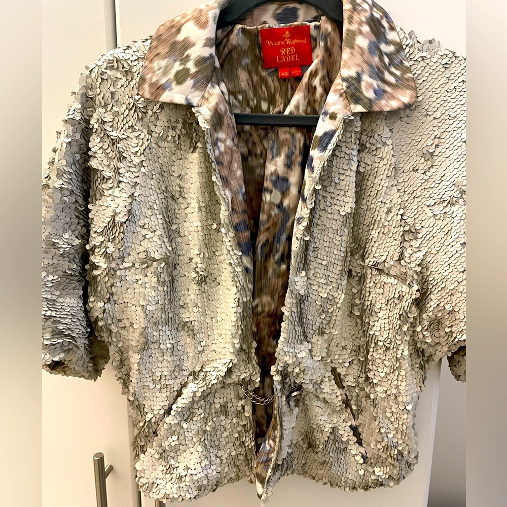 Vivienne Westwood sequin bolero style cropped jacket